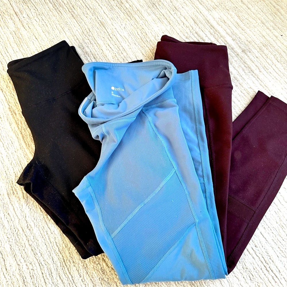 3 Zella Moto Leggings (small)